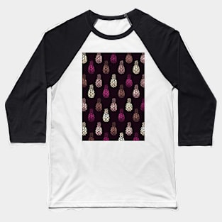 Purple Pineapples Baseball T-Shirt